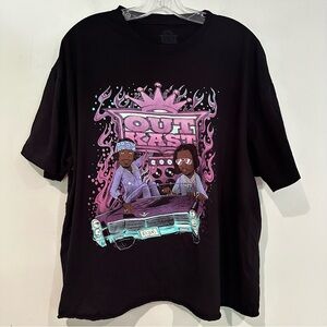 Outkast Atliens Graphic T-Shirt‎ Women's 2XL Black Andre 3000 Big Boy ATL Rap